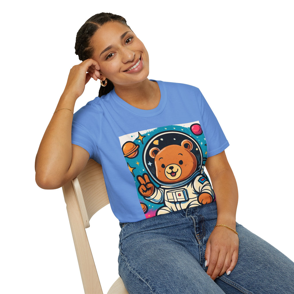 Astronaut Bear T-Shirt — Cute Space Bear Graphic Tee