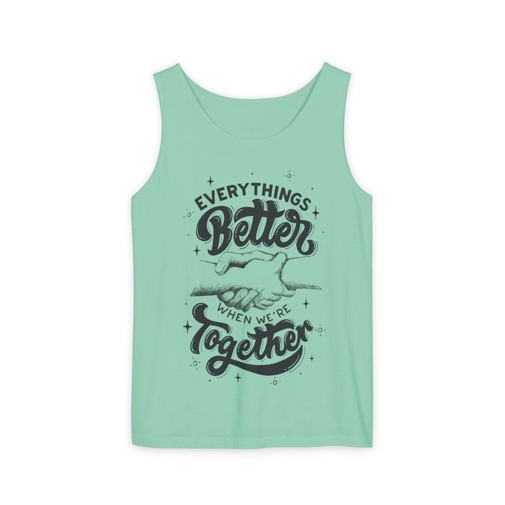 Everything's Better Together Tank Top — Handshake Friendship Graphic