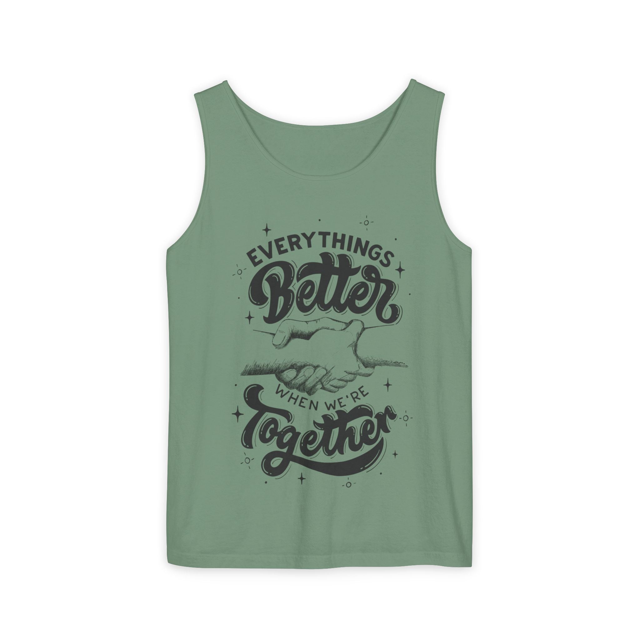 Everything's Better Together Tank Top — Handshake Friendship Graphic