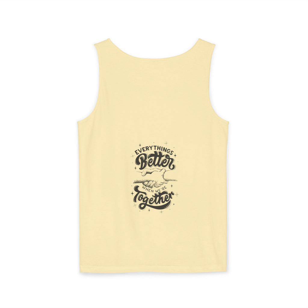 Everything's Better Together Tank Top — Handshake Friendship Graphic