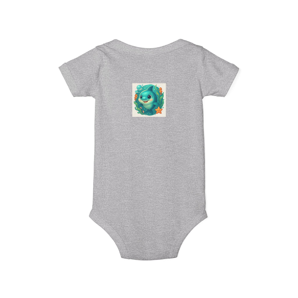 Baby Bodysuit with Cute Sea Monster Print — Infant One‑Piece Romper