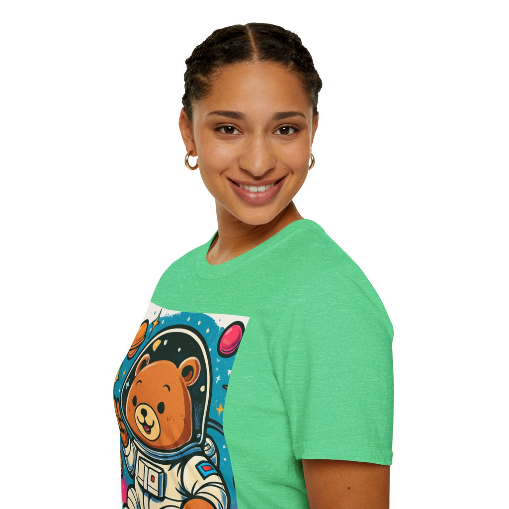 Astronaut Bear T-Shirt — Cute Space Bear Graphic Tee