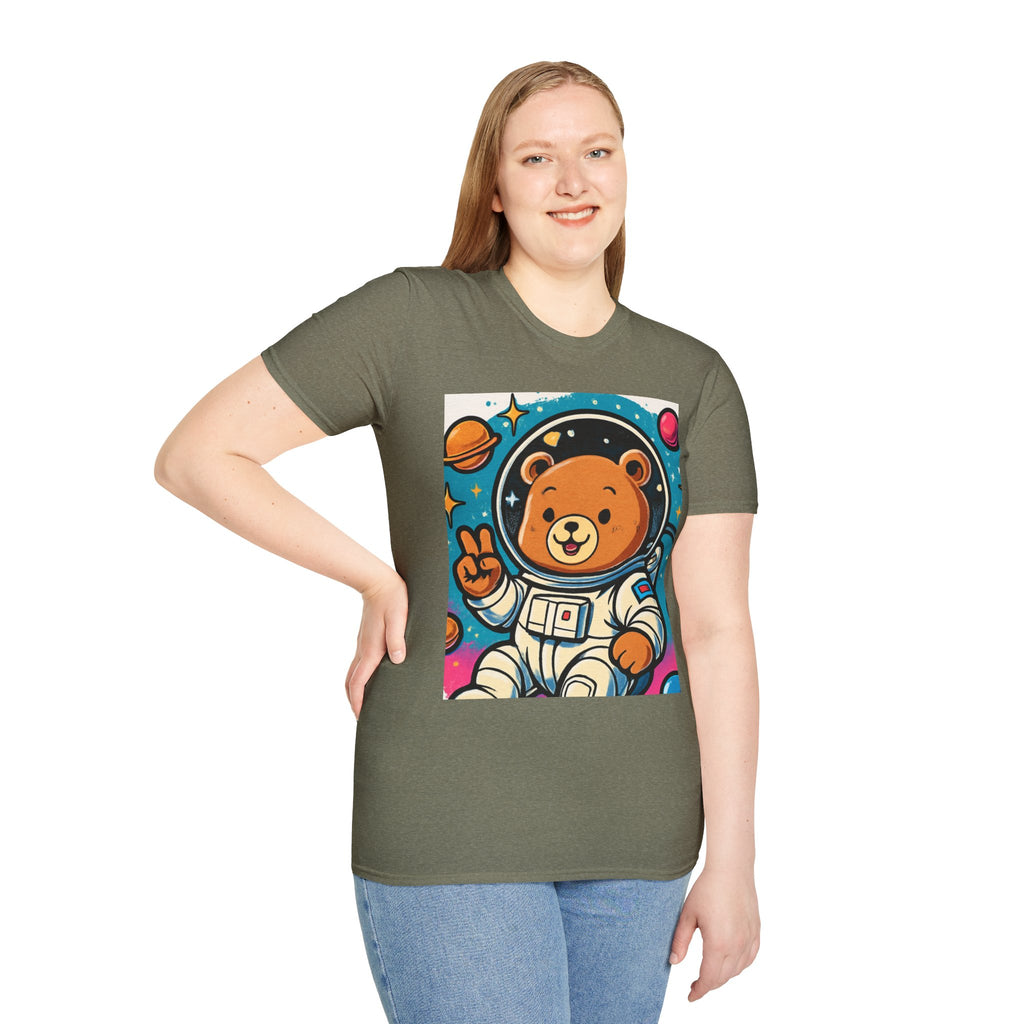 Astronaut Bear T-Shirt — Cute Space Bear Graphic Tee