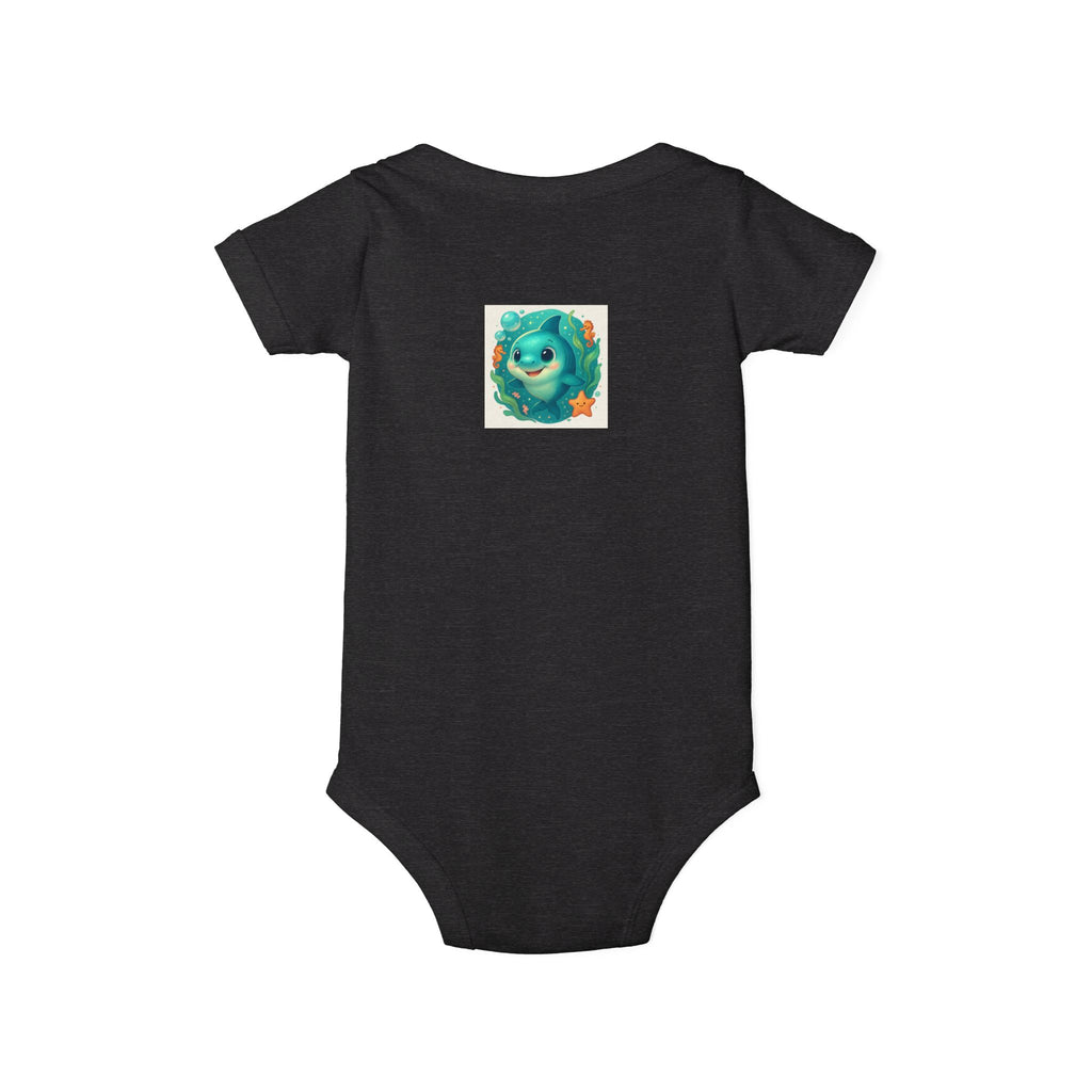 Baby Bodysuit with Cute Sea Monster Print — Infant One‑Piece Romper