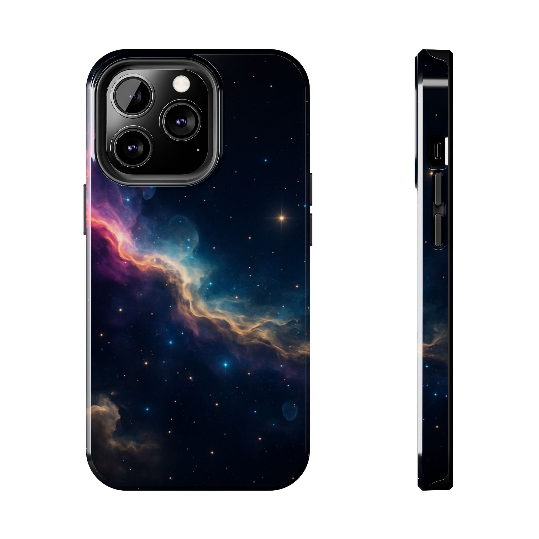 Galaxy Nebula Tough Phone Case — Space Starfield Protective Cover