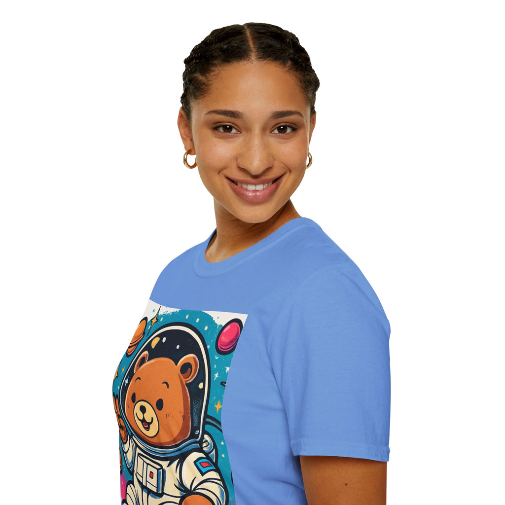 Astronaut Bear T-Shirt — Cute Space Bear Graphic Tee