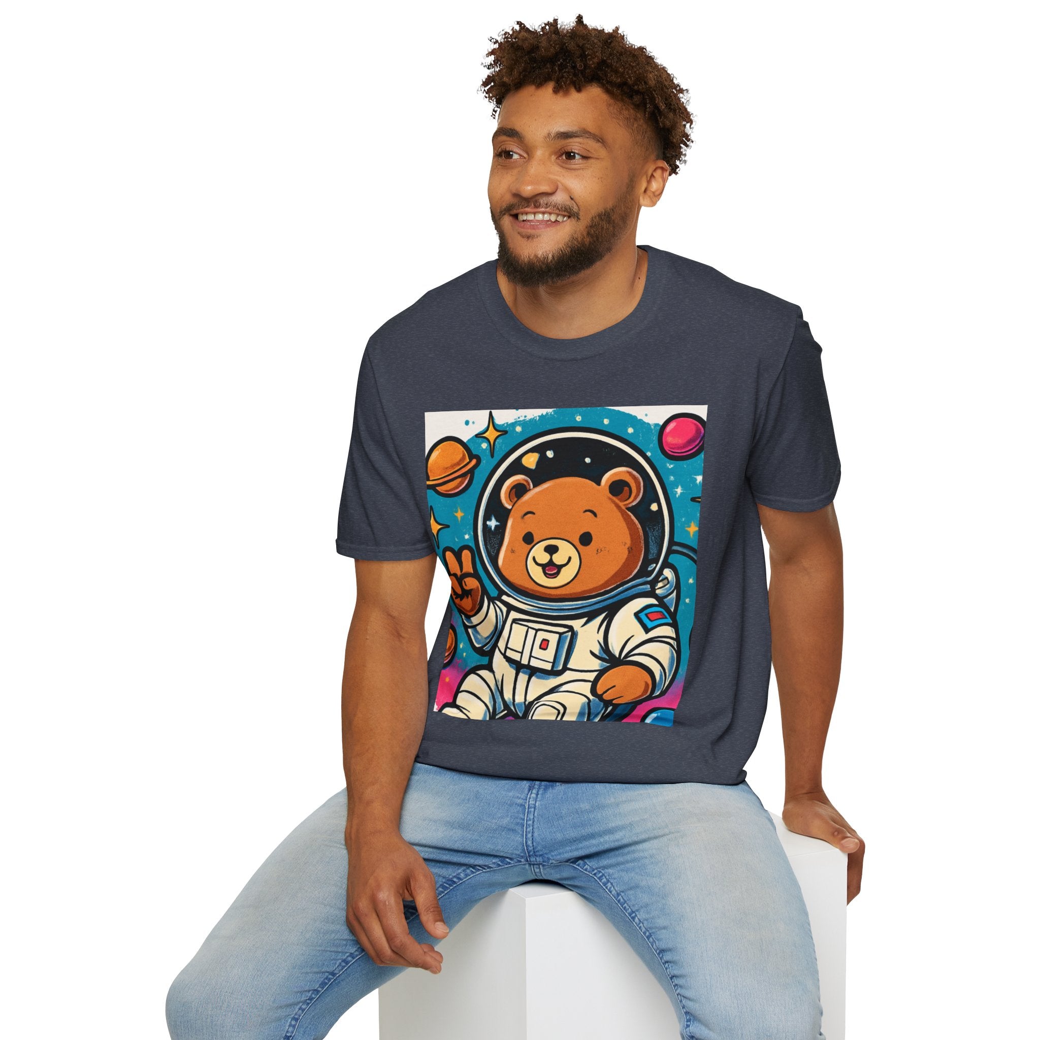 Astronaut Bear T-Shirt — Cute Space Bear Graphic Tee