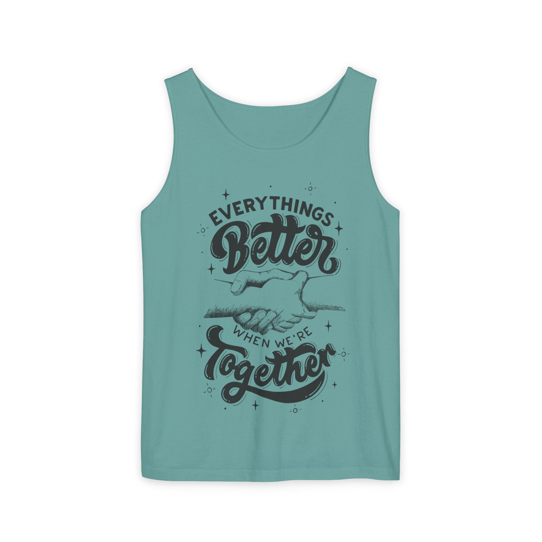 Everything's Better Together Tank Top — Handshake Friendship Graphic