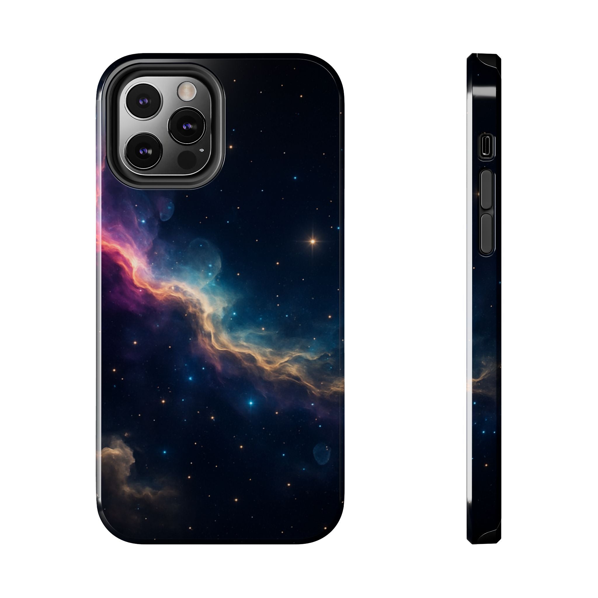 Galaxy Nebula Tough Phone Case — Space Starfield Protective Cover