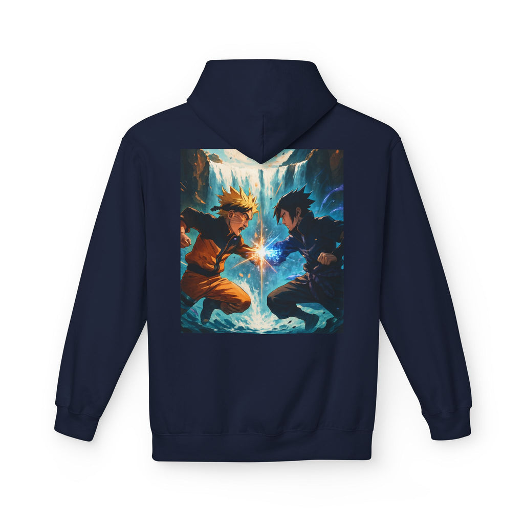 Anime Battle Hoodie — Naruto vs Sasuke Graphic Pullover