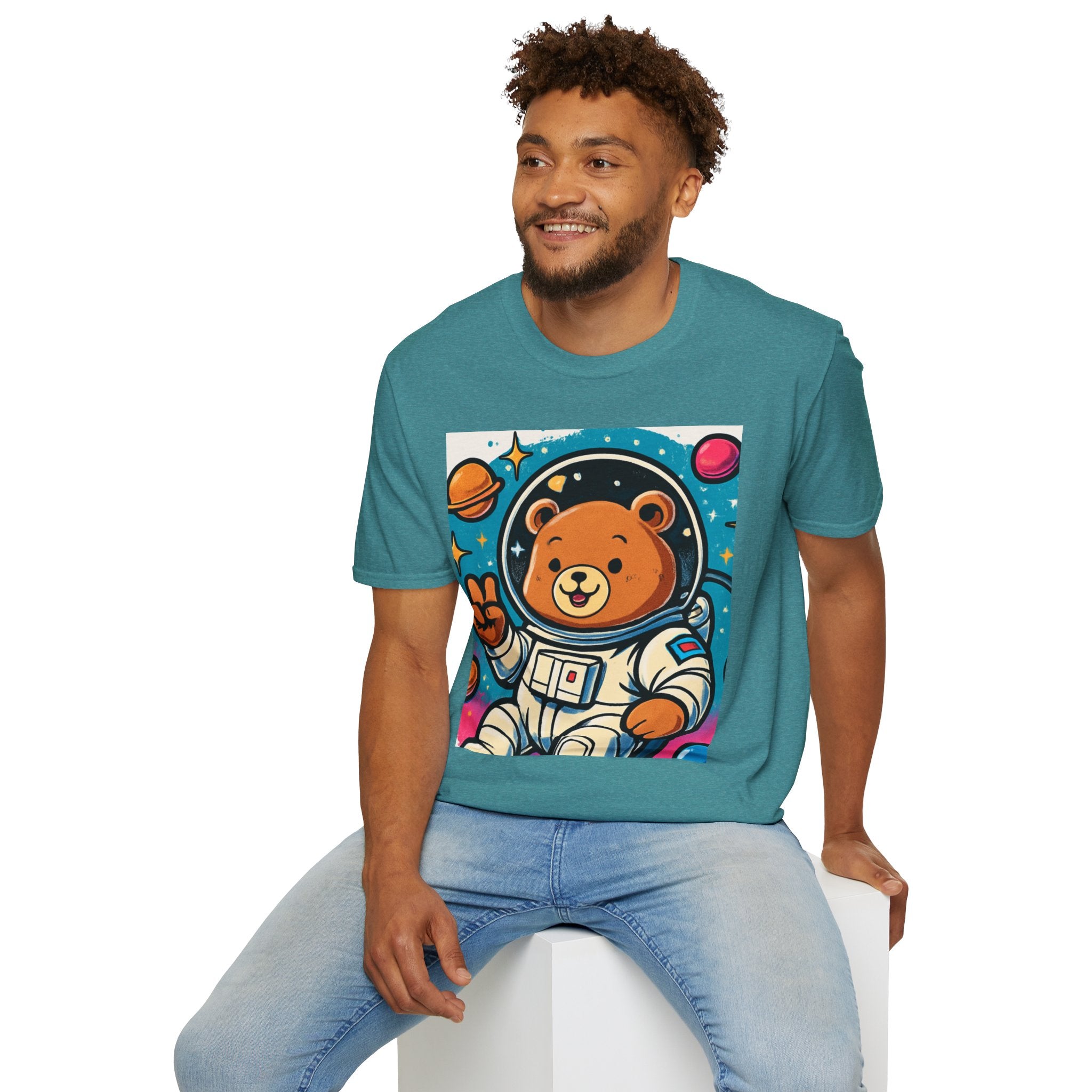 Astronaut Bear T-Shirt — Cute Space Bear Graphic Tee