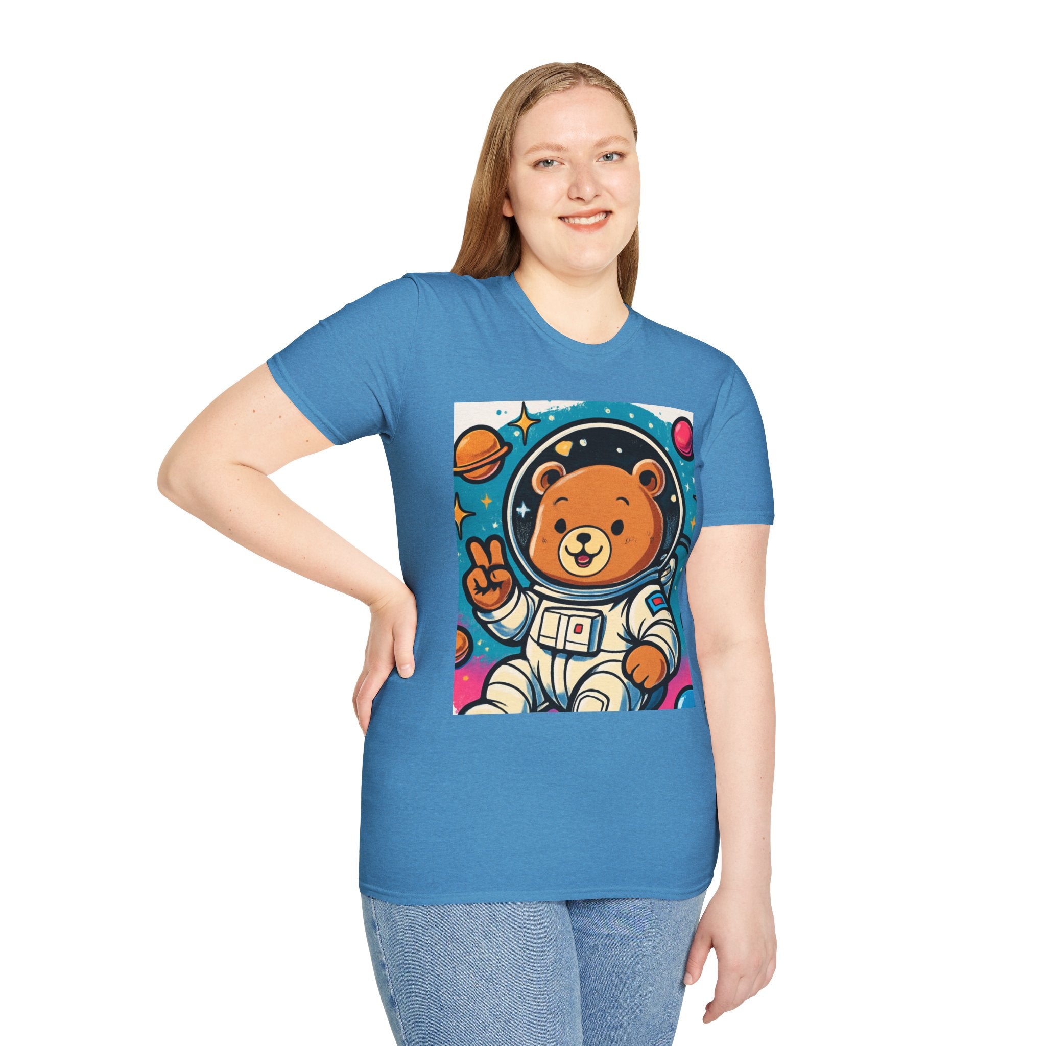 Astronaut Bear T-Shirt — Cute Space Bear Graphic Tee