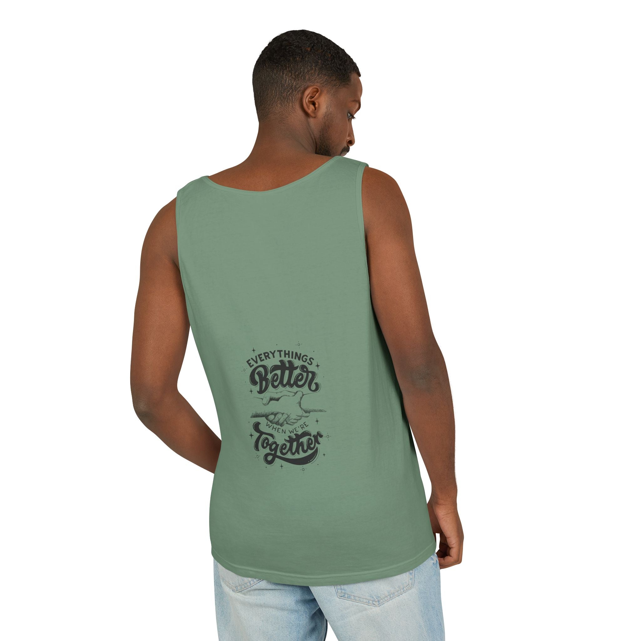 Everything's Better Together Tank Top — Handshake Friendship Graphic