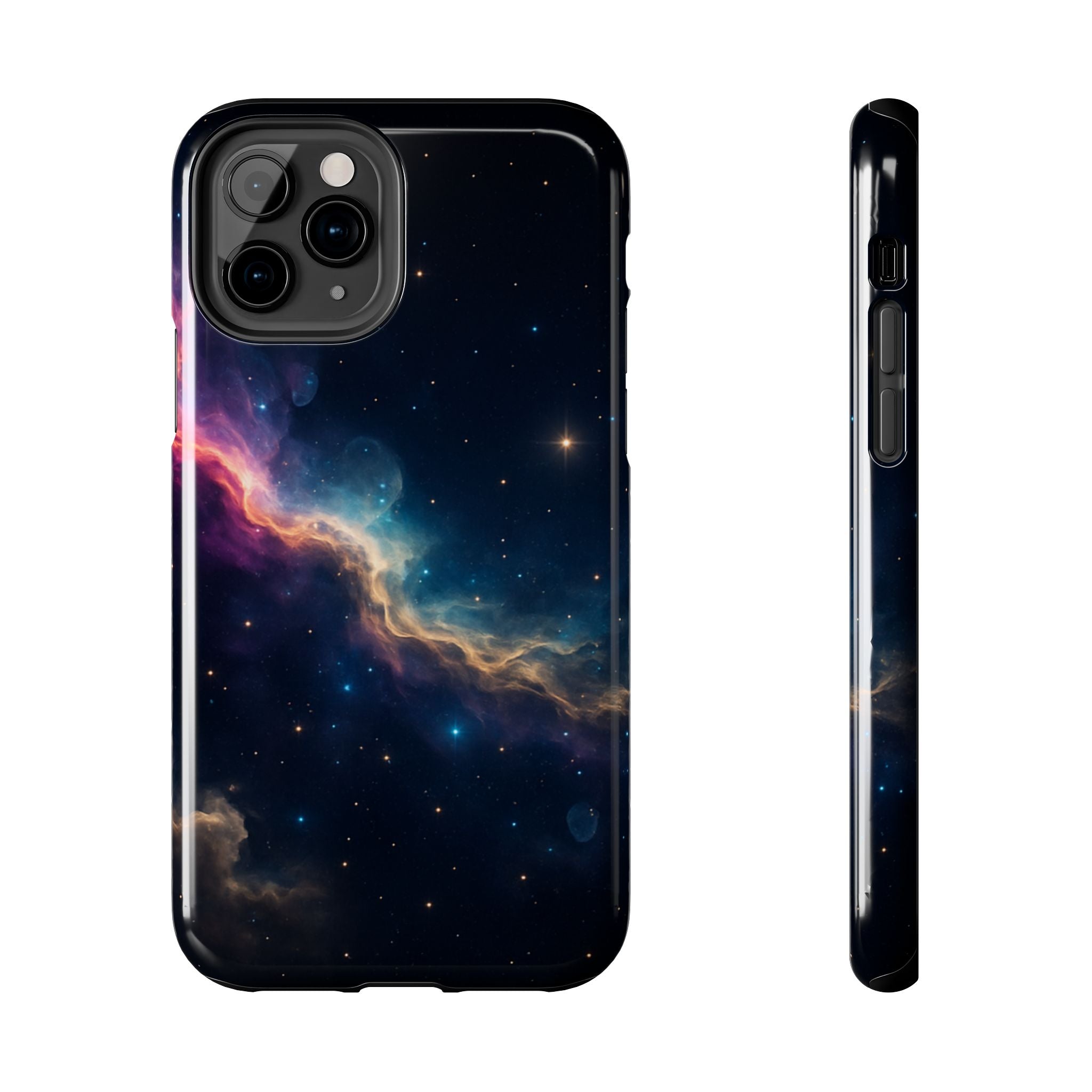 Galaxy Nebula Tough Phone Case — Space Starfield Protective Cover