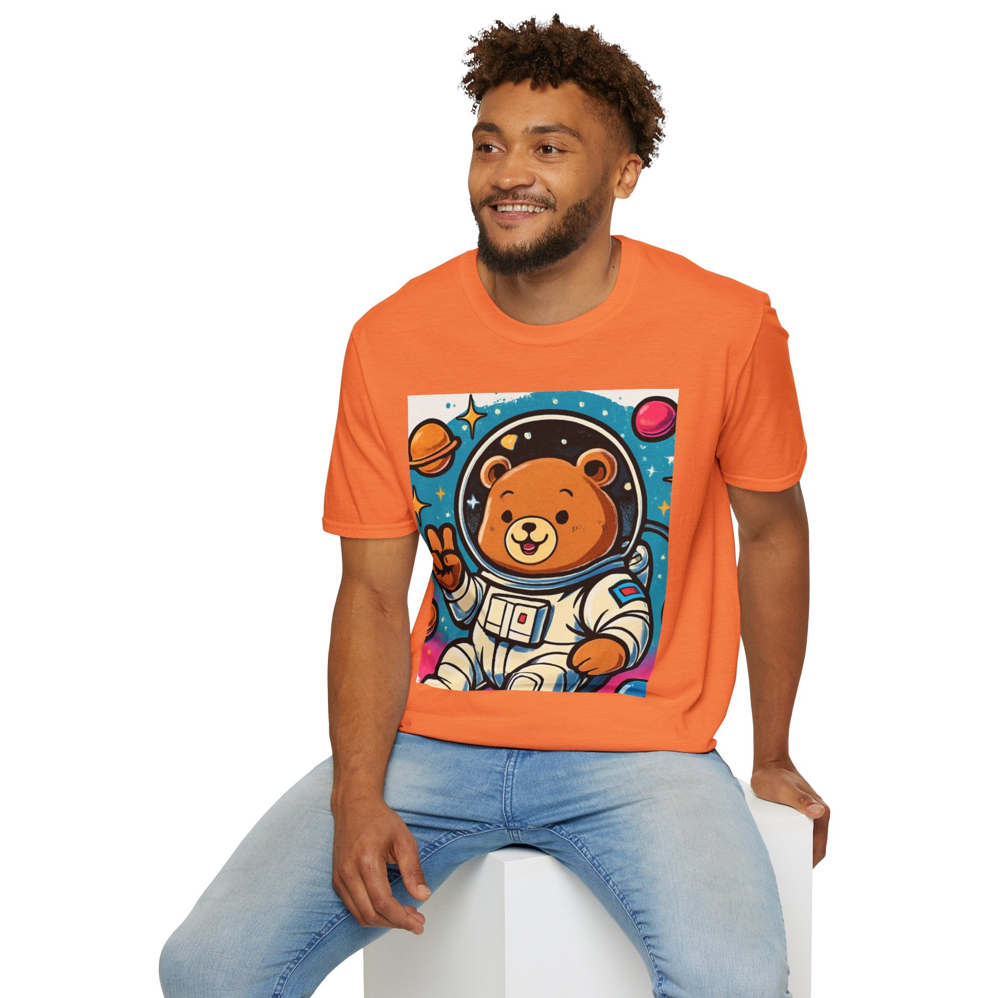 Astronaut Bear T-Shirt — Cute Space Bear Graphic Tee