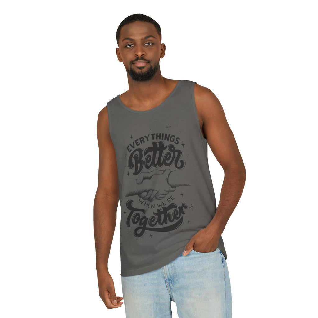 Everything's Better Together Tank Top — Handshake Friendship Graphic