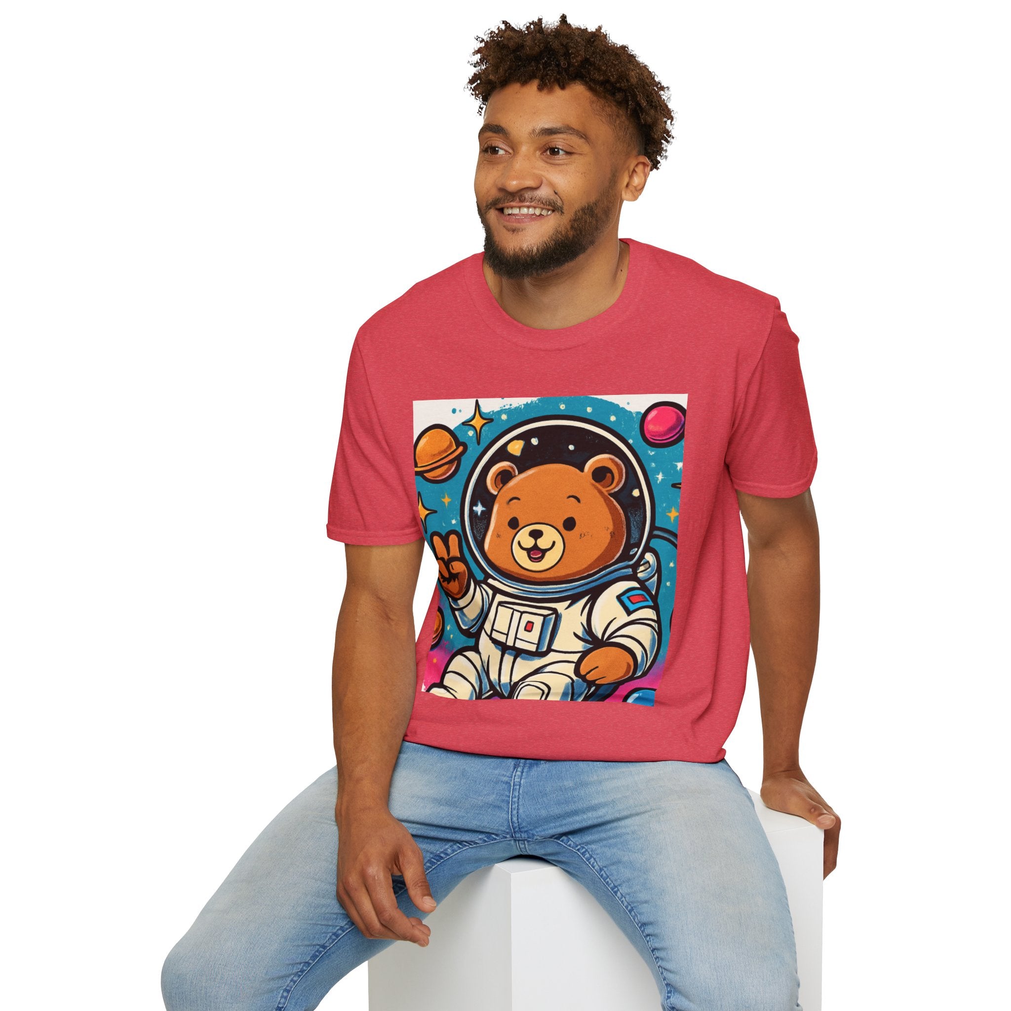 Astronaut Bear T-Shirt — Cute Space Bear Graphic Tee