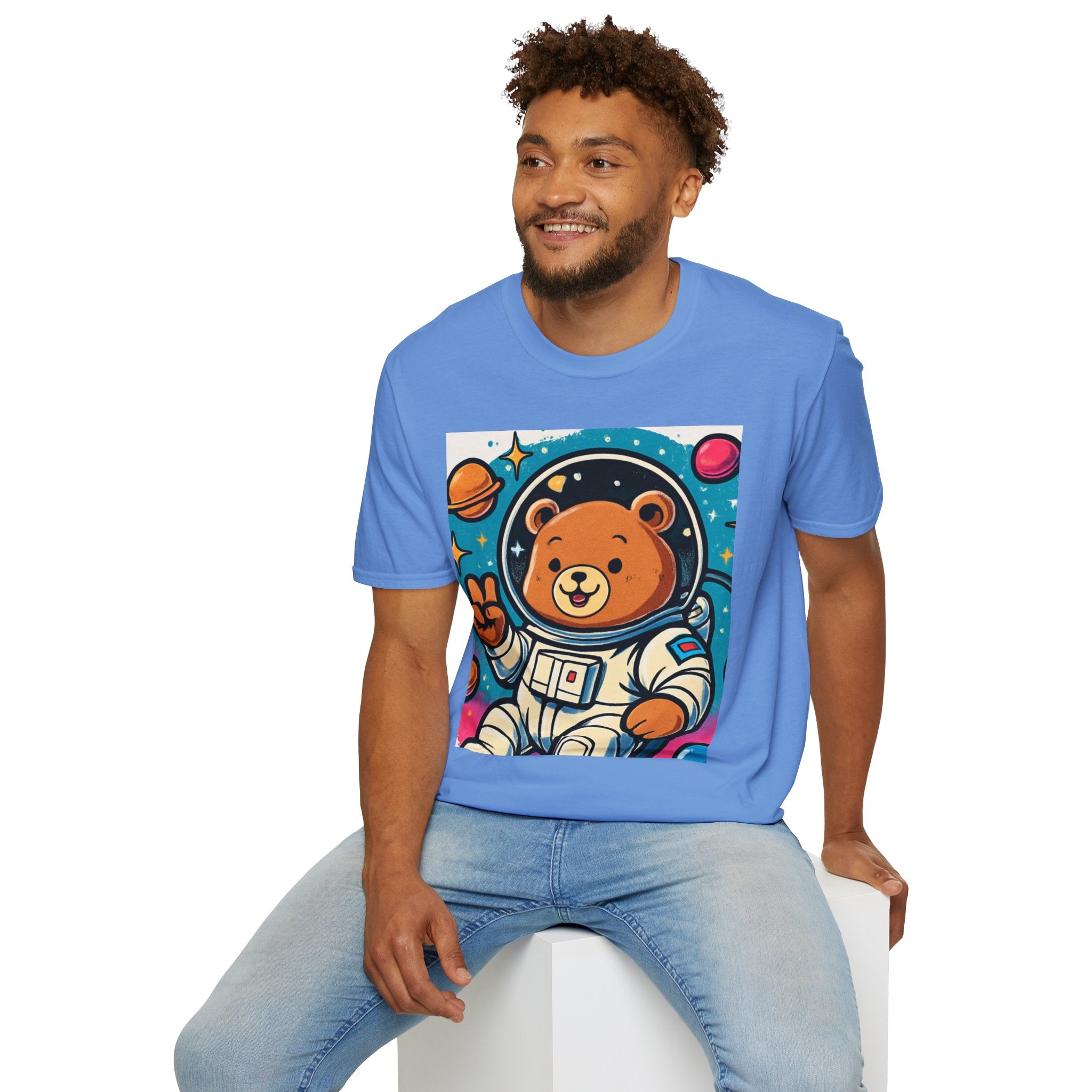 Astronaut Bear T-Shirt — Cute Space Bear Graphic Tee