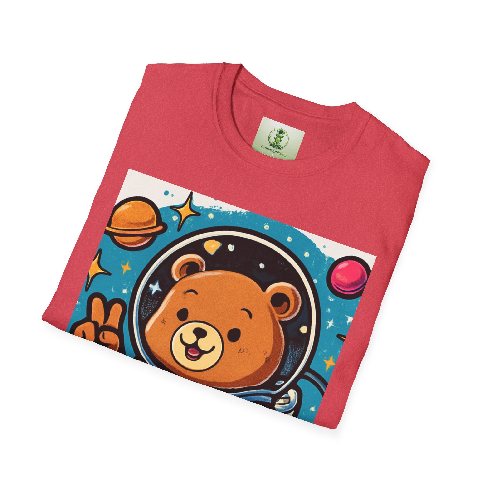 Astronaut Bear T-Shirt — Cute Space Bear Graphic Tee
