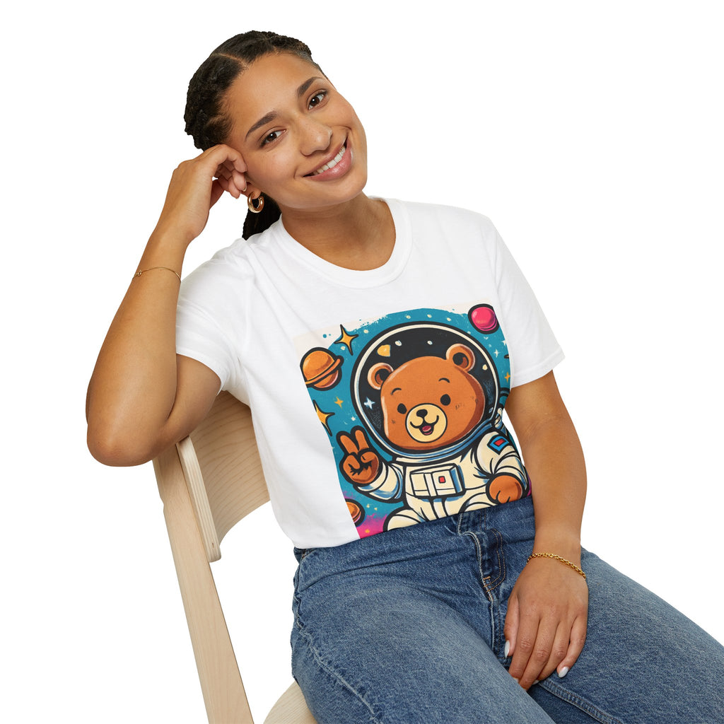 Astronaut Bear T-Shirt — Cute Space Bear Graphic Tee