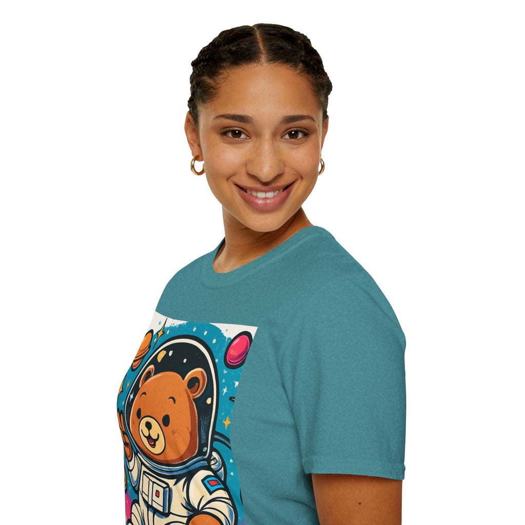 Astronaut Bear T-Shirt — Cute Space Bear Graphic Tee