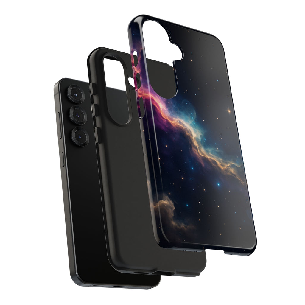 Galaxy Nebula Tough Phone Case — Space Starfield Protective Cover