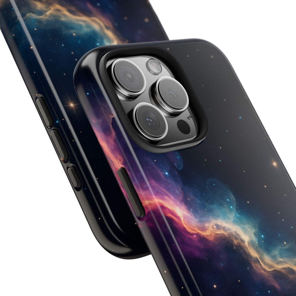 Galaxy Nebula Tough Phone Case — Space Starfield Protective Cover