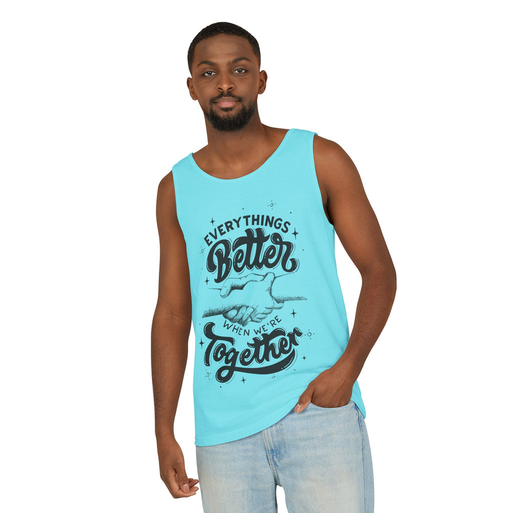 Everything's Better Together Tank Top — Handshake Friendship Graphic