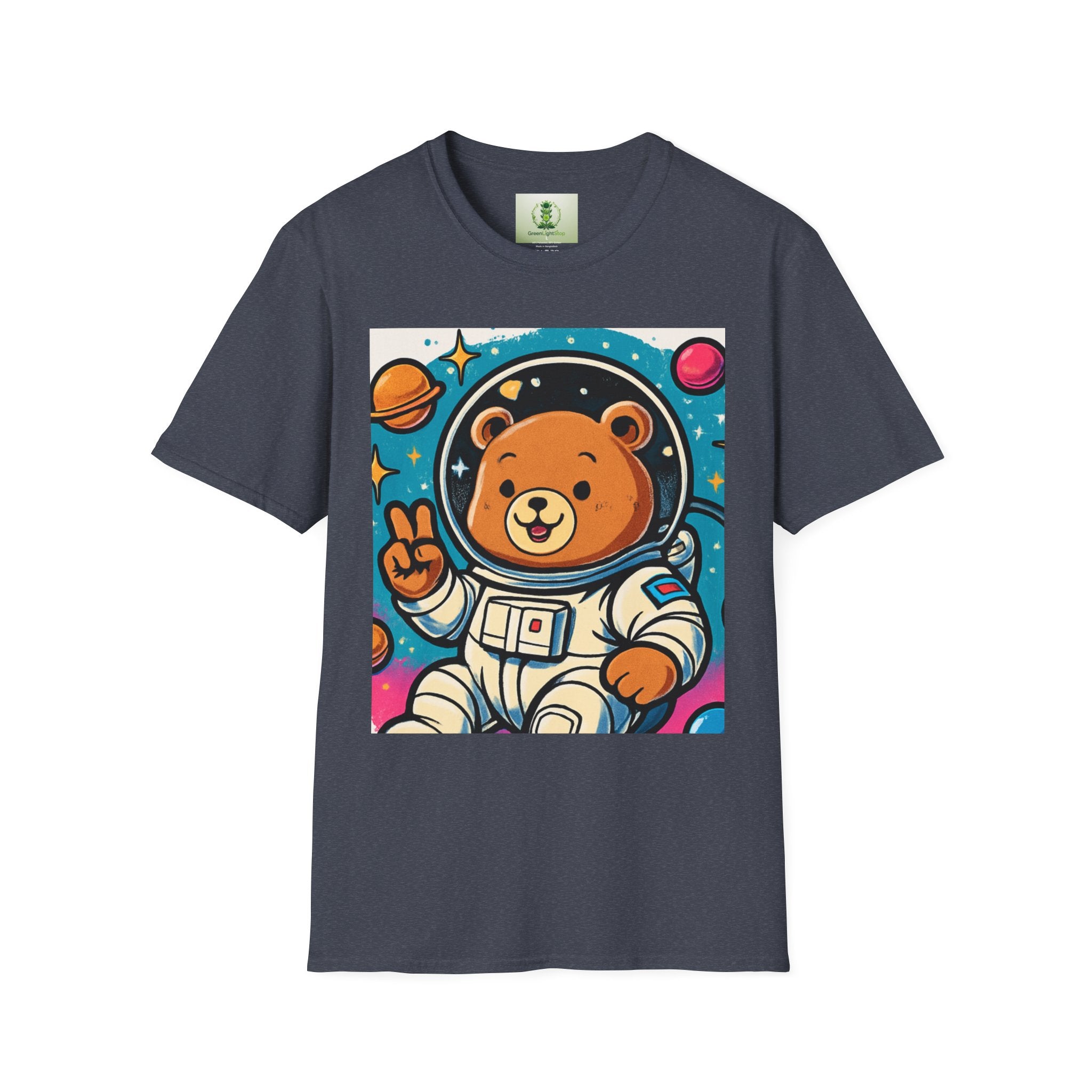 Astronaut Bear T-Shirt — Cute Space Bear Graphic Tee