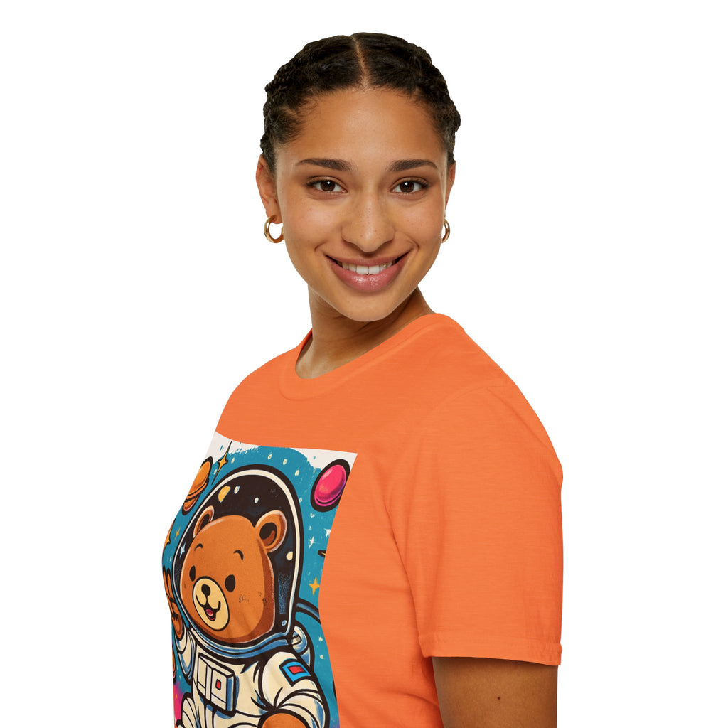 Astronaut Bear T-Shirt — Cute Space Bear Graphic Tee