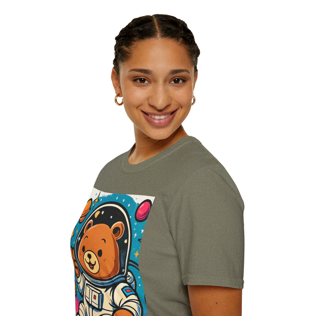 Astronaut Bear T-Shirt — Cute Space Bear Graphic Tee