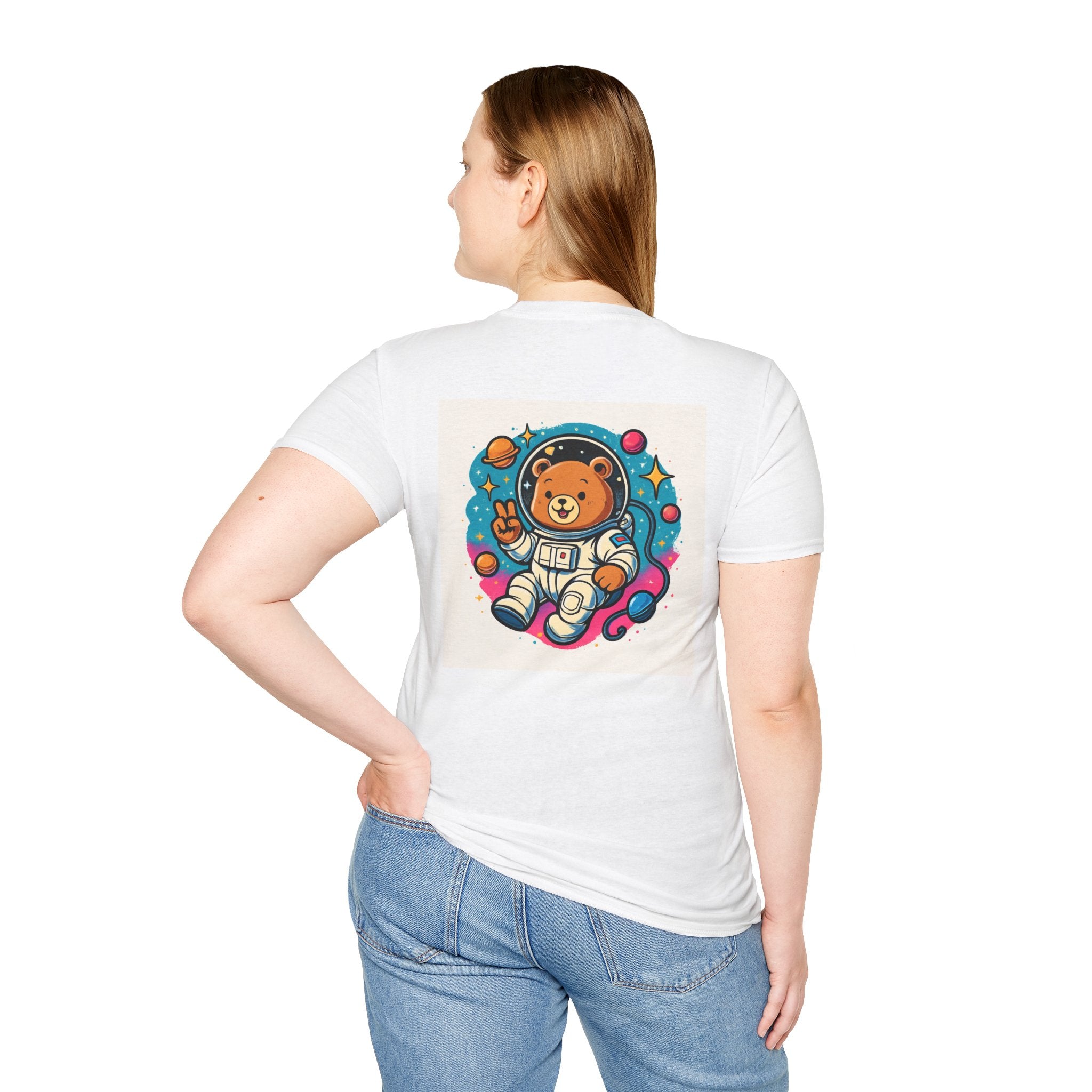 Astronaut Bear T-Shirt — Cute Space Bear Graphic Tee