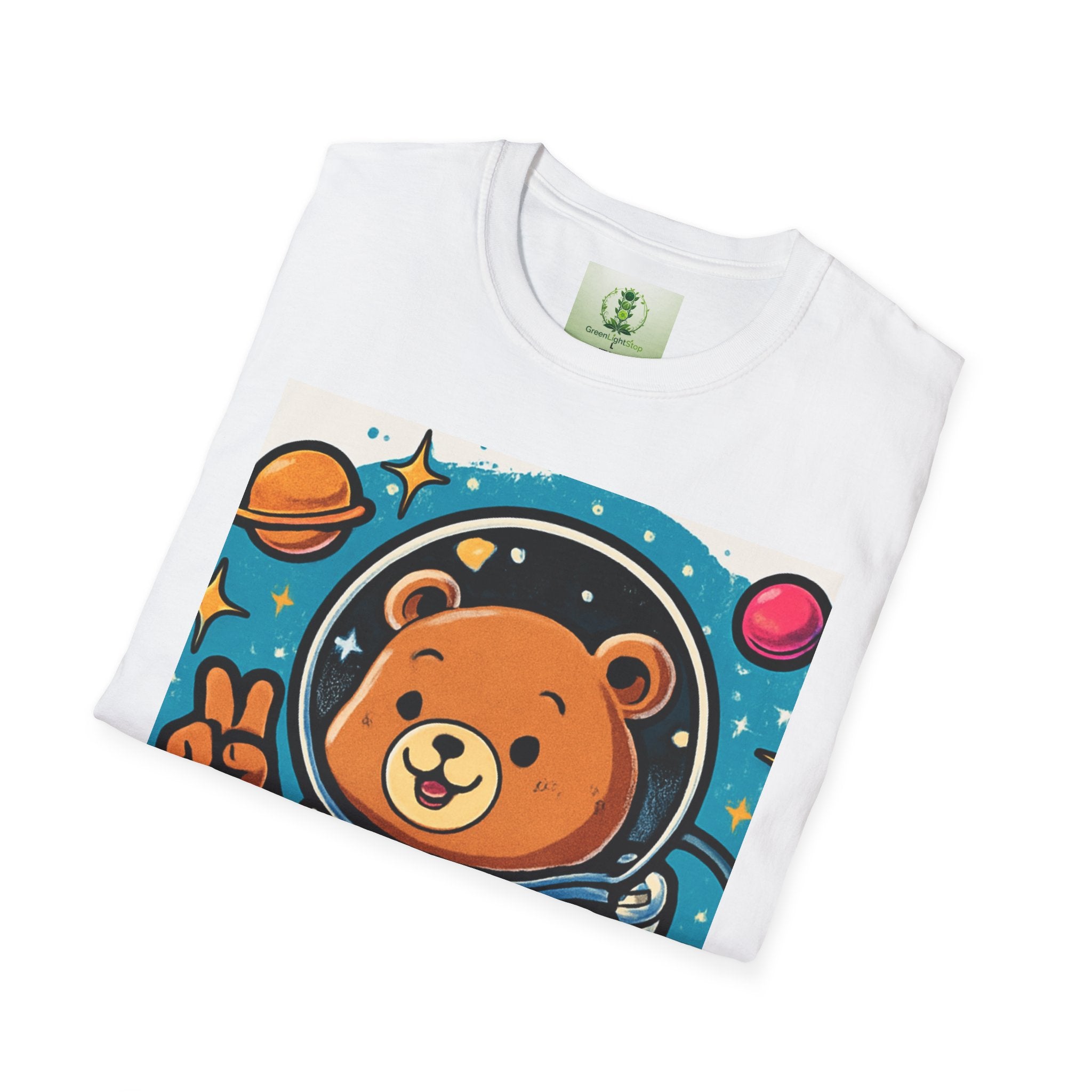 Astronaut Bear T-Shirt — Cute Space Bear Graphic Tee