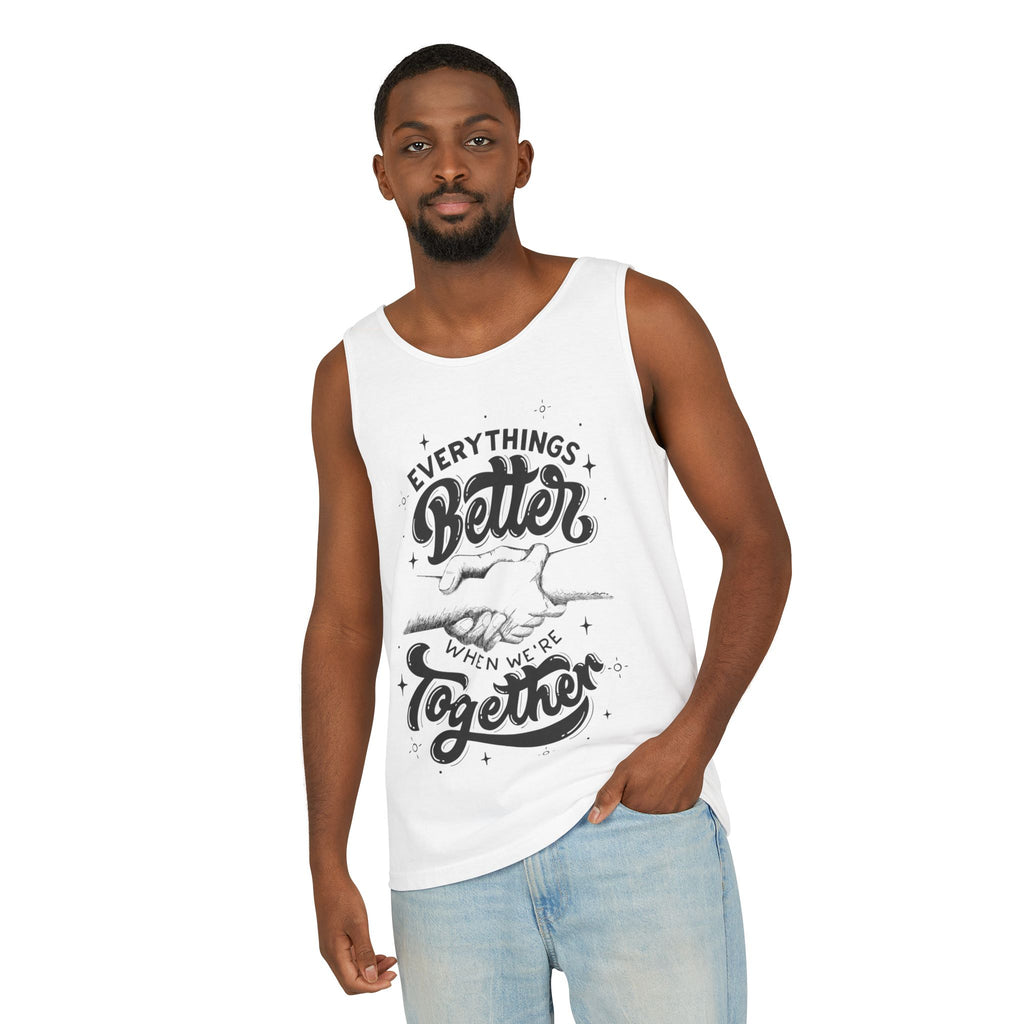 Everything's Better Together Tank Top — Handshake Friendship Graphic