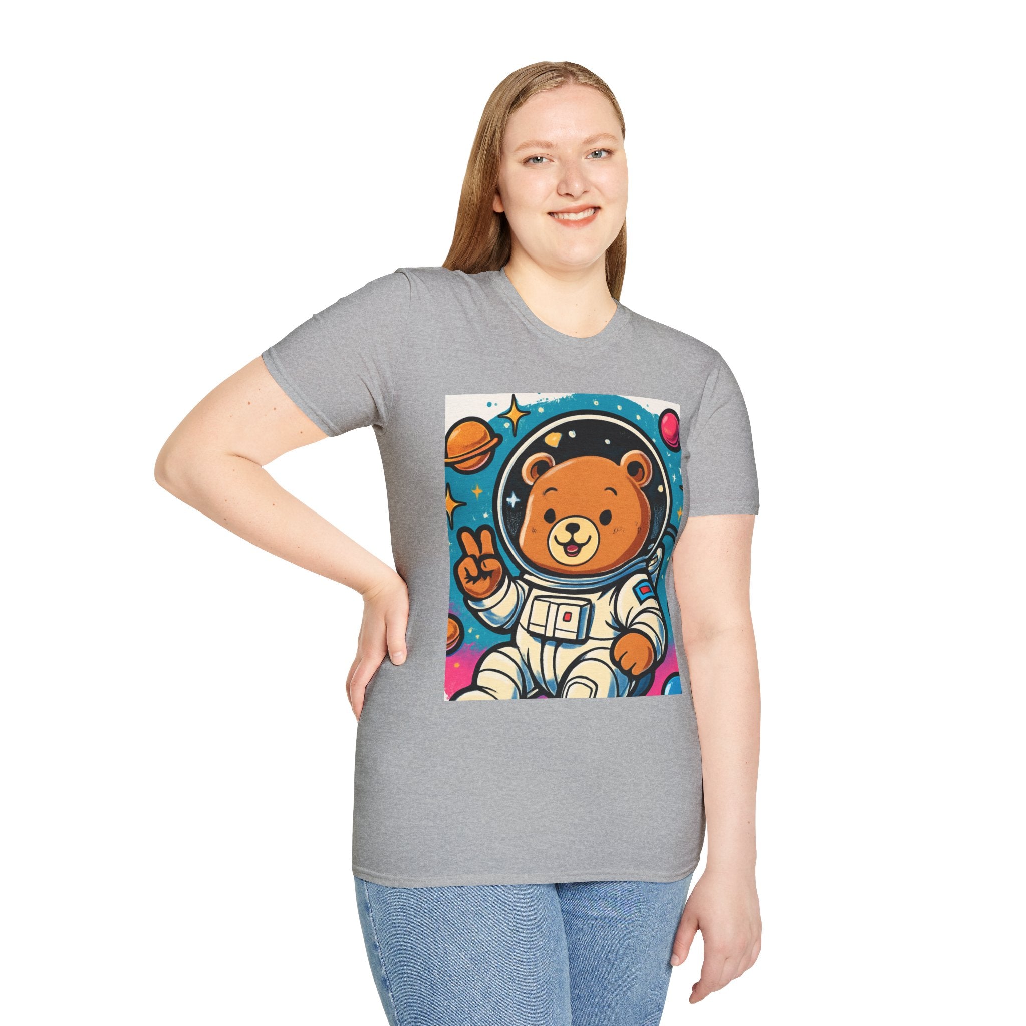 Astronaut Bear T-Shirt — Cute Space Bear Graphic Tee