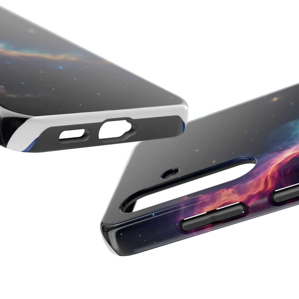 Galaxy Nebula Tough Phone Case — Space Starfield Protective Cover