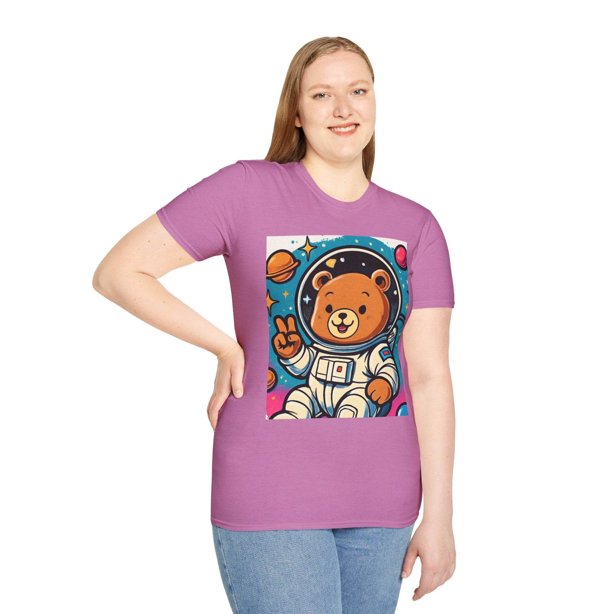 Astronaut Bear T-Shirt — Cute Space Bear Graphic Tee