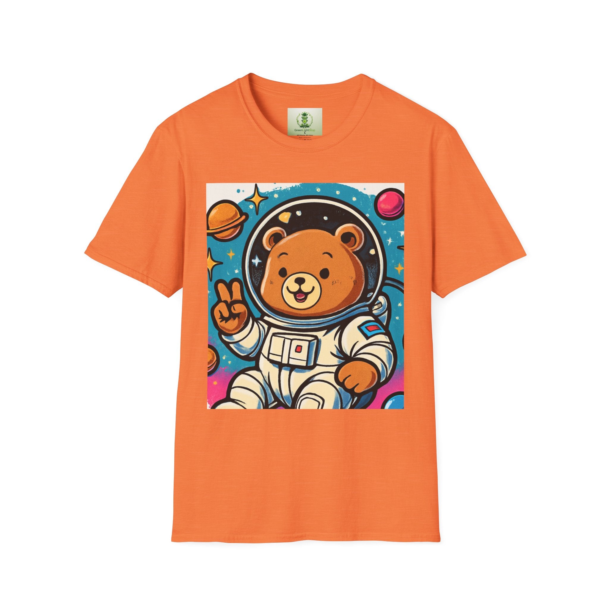 Astronaut Bear T-Shirt — Cute Space Bear Graphic Tee