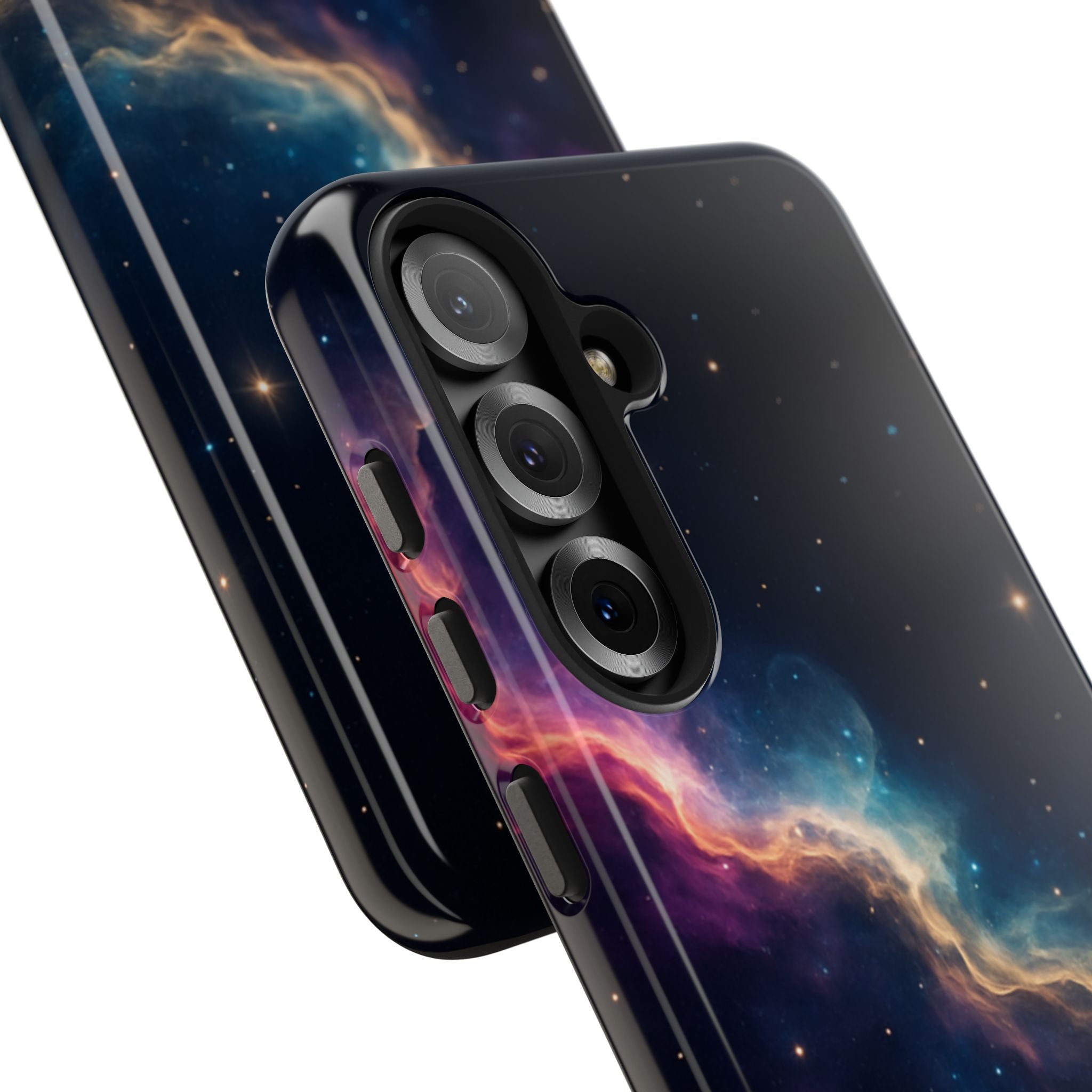Galaxy Nebula Tough Phone Case — Space Starfield Protective Cover