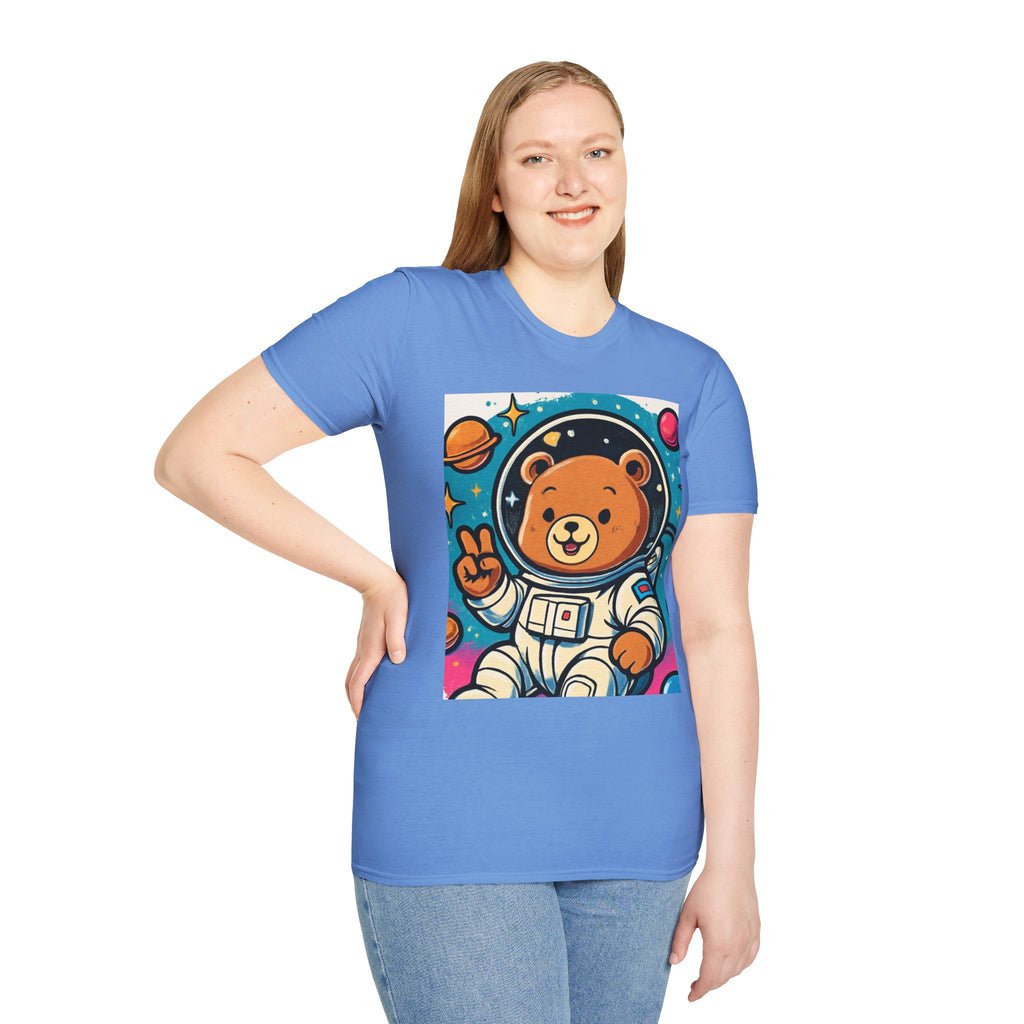 Astronaut Bear T-Shirt — Cute Space Bear Graphic Tee