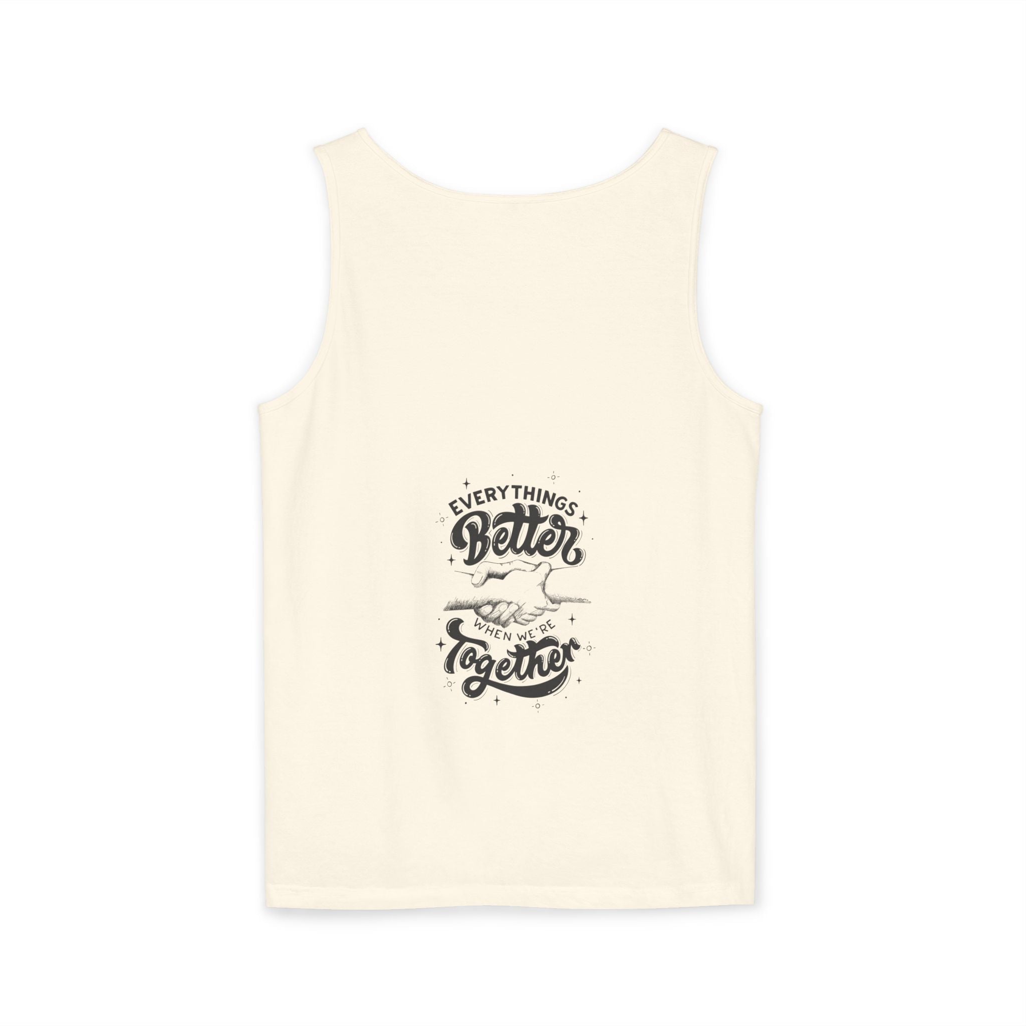Everything's Better Together Tank Top — Handshake Friendship Graphic