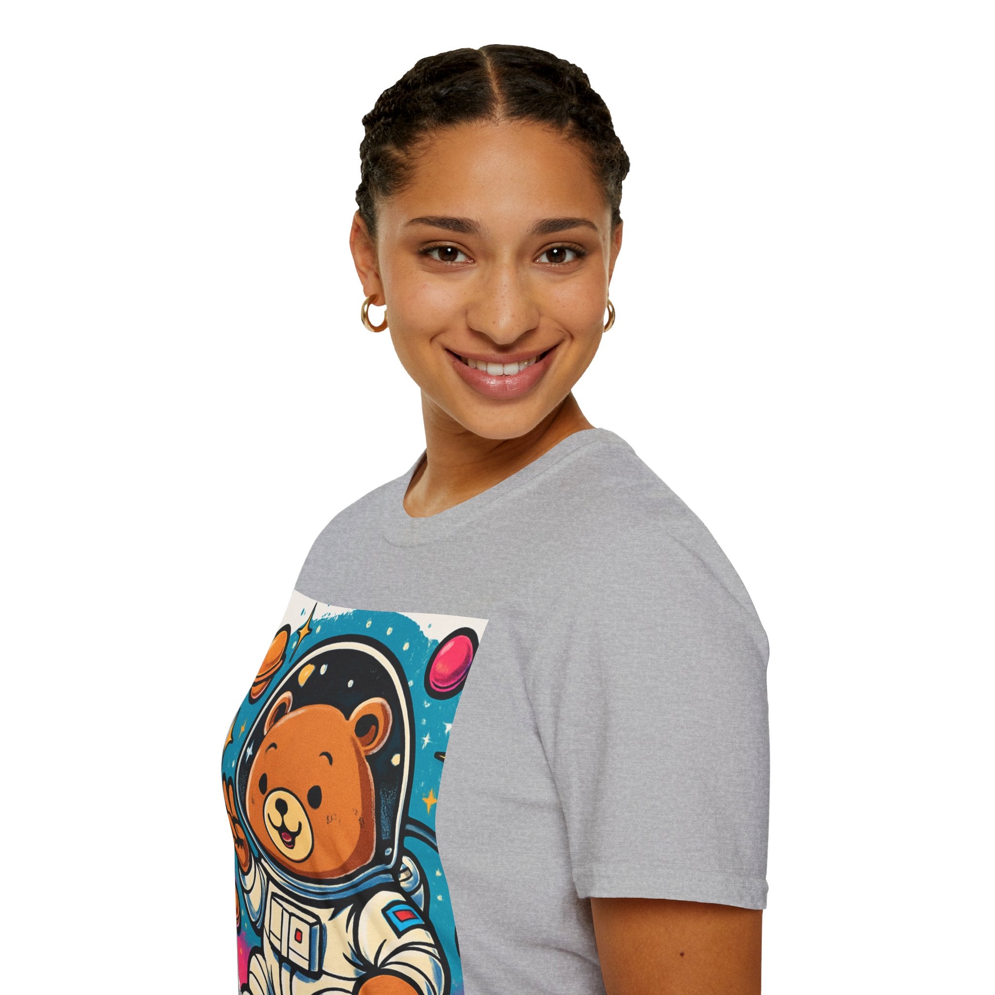 Astronaut Bear T-Shirt — Cute Space Bear Graphic Tee