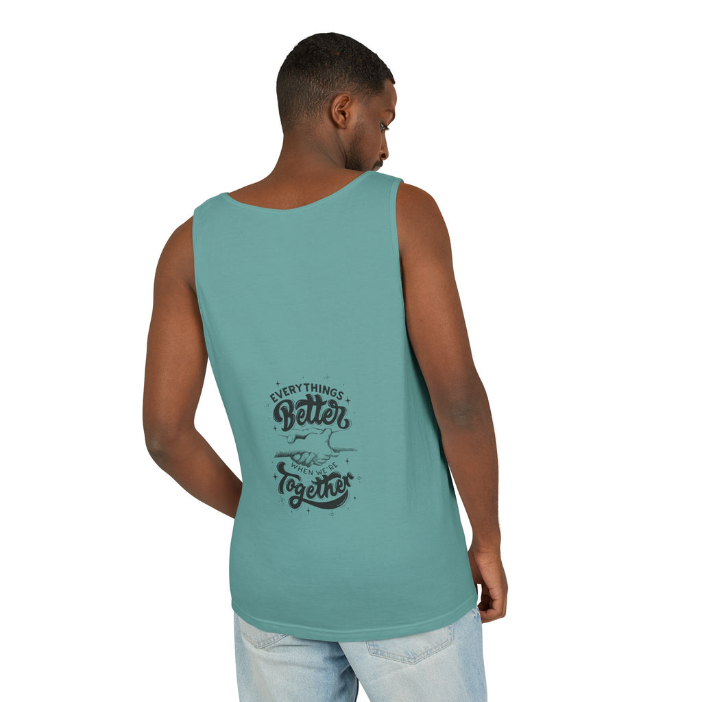 Everything's Better Together Tank Top — Handshake Friendship Graphic