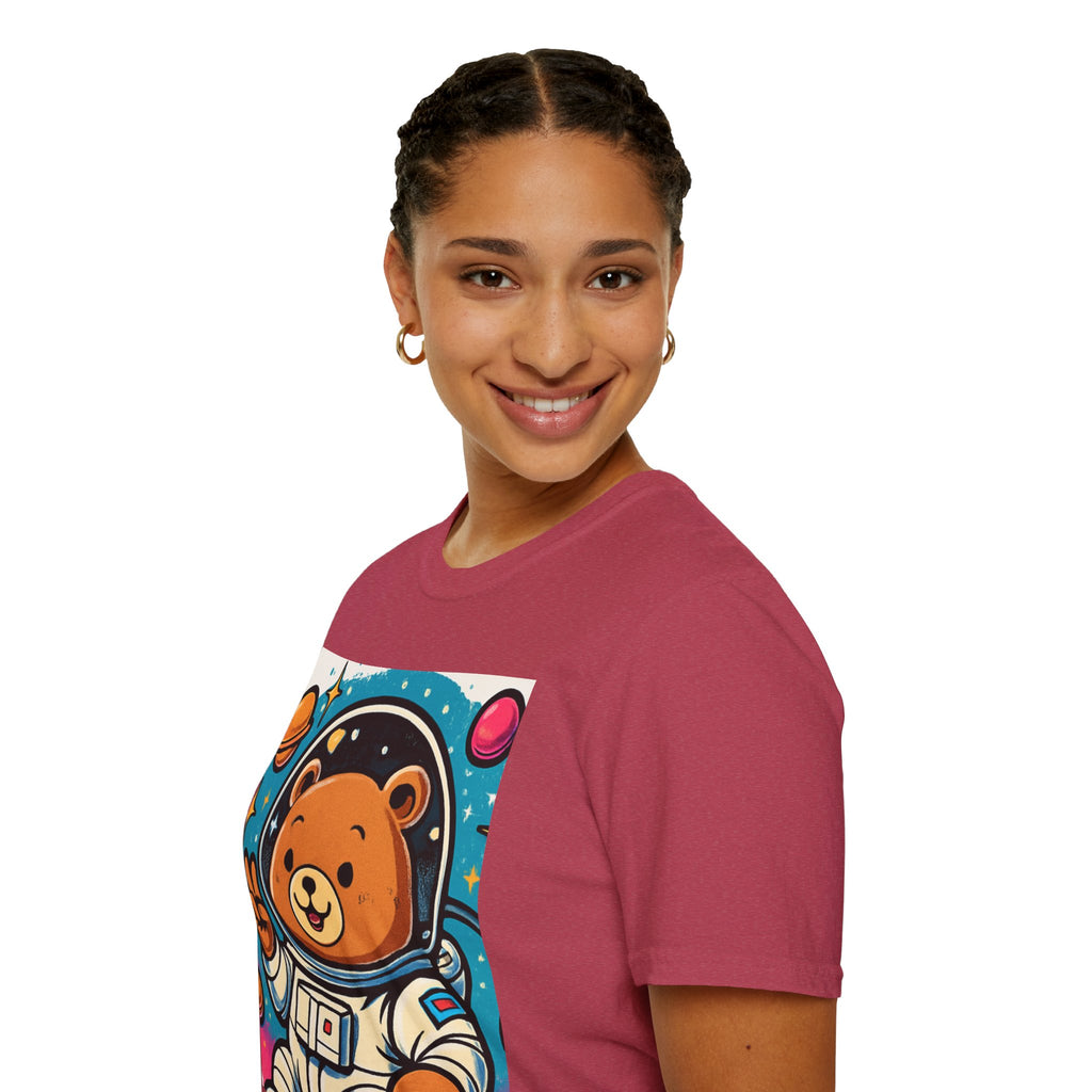Astronaut Bear T-Shirt — Cute Space Bear Graphic Tee