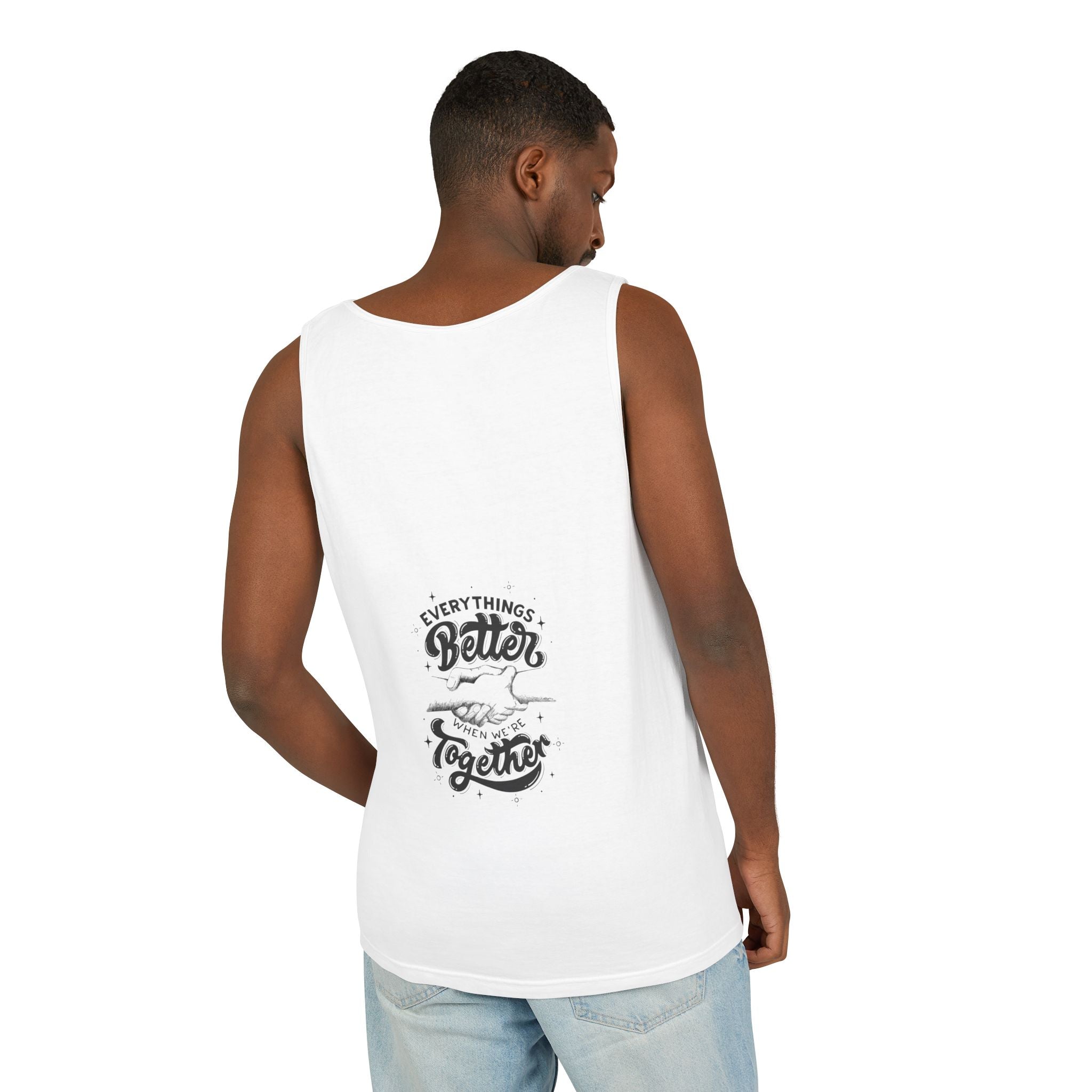 Everything's Better Together Tank Top — Handshake Friendship Graphic