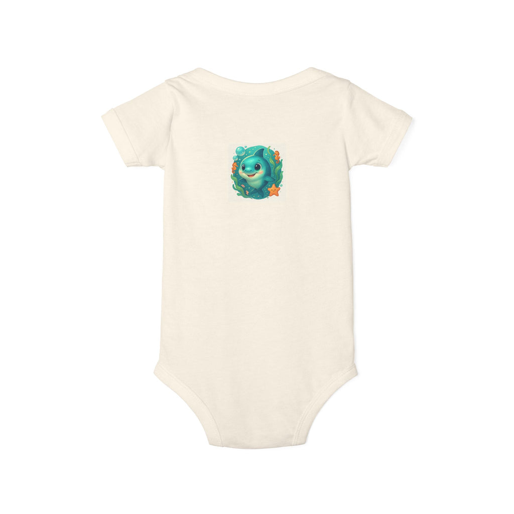 Baby Bodysuit with Cute Sea Monster Print — Infant One‑Piece Romper
