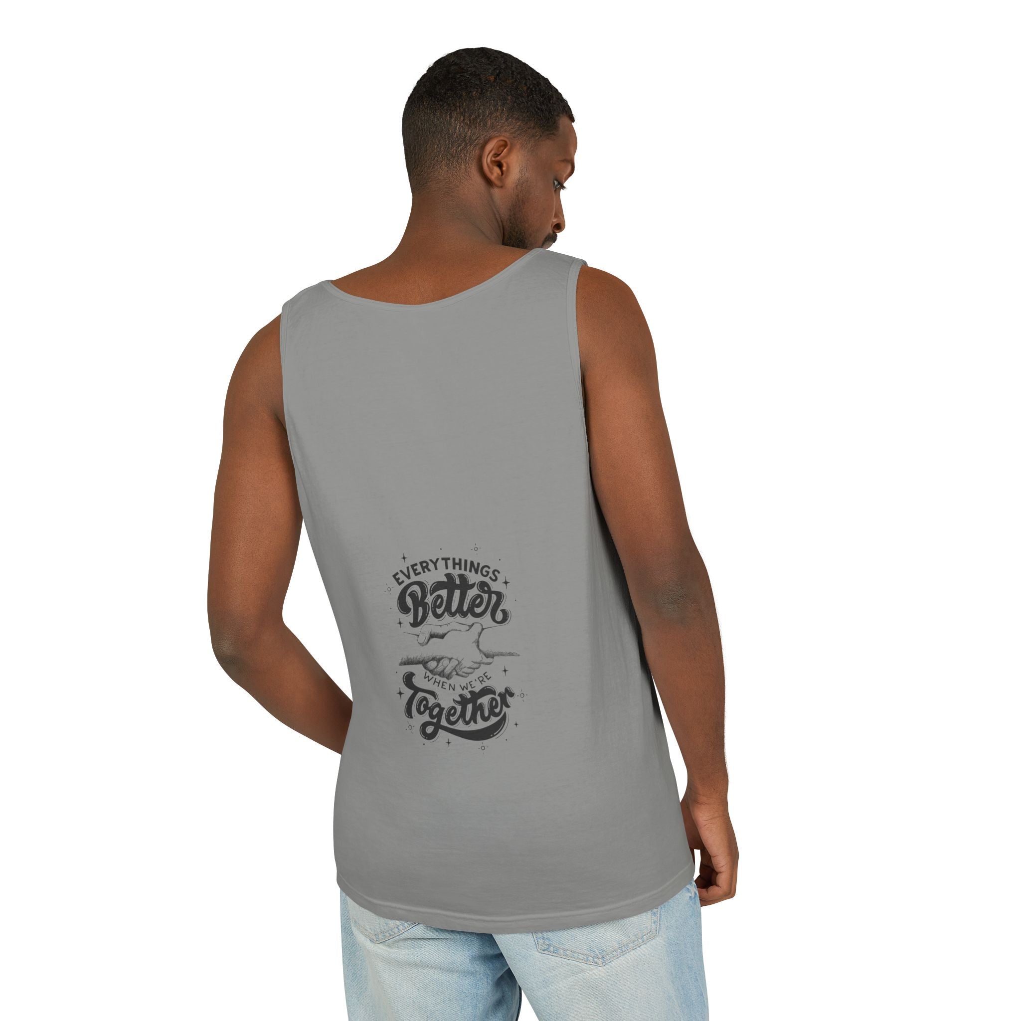 Everything's Better Together Tank Top — Handshake Friendship Graphic