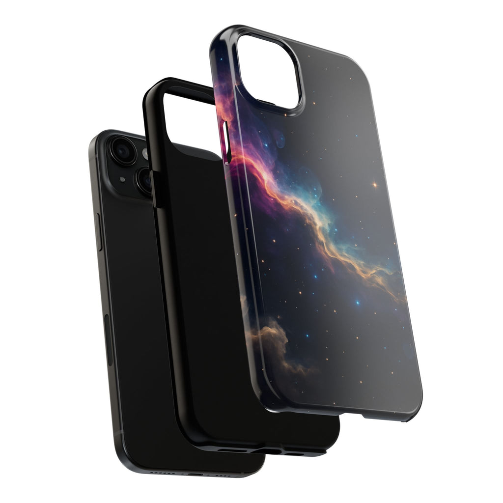 Galaxy Nebula Tough Phone Case — Space Starfield Protective Cover