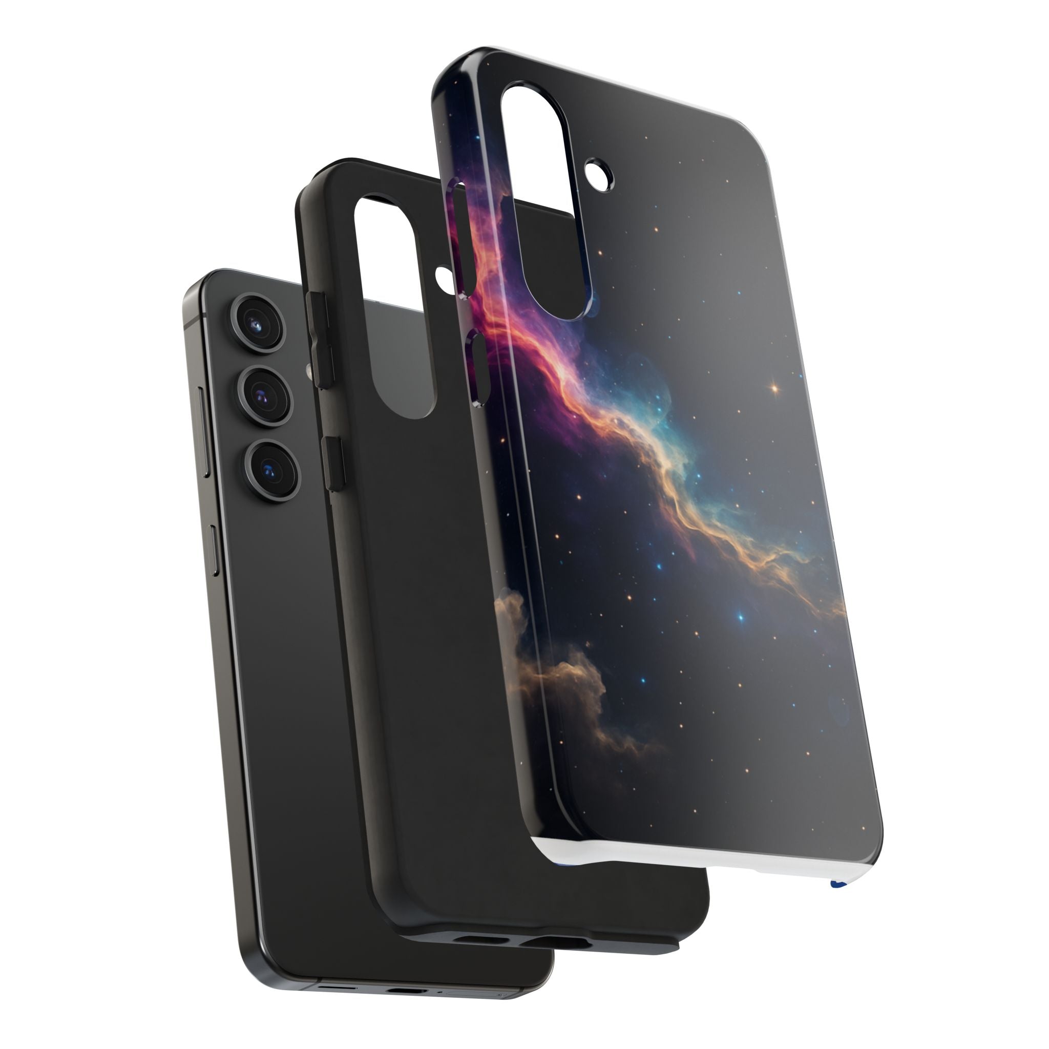 Galaxy Nebula Tough Phone Case — Space Starfield Protective Cover