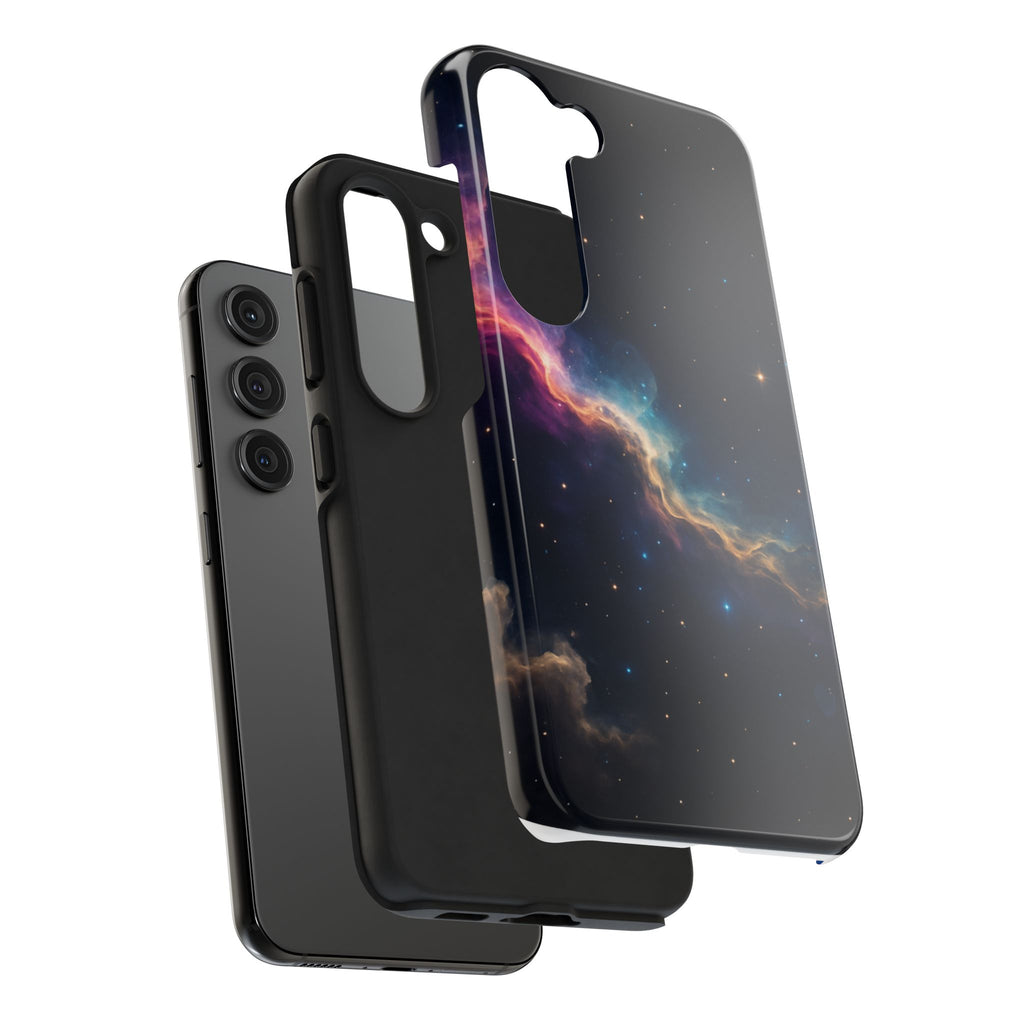 Galaxy Nebula Tough Phone Case — Space Starfield Protective Cover